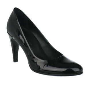 Ecco Black Patent 75 Leather Round Toe High heel